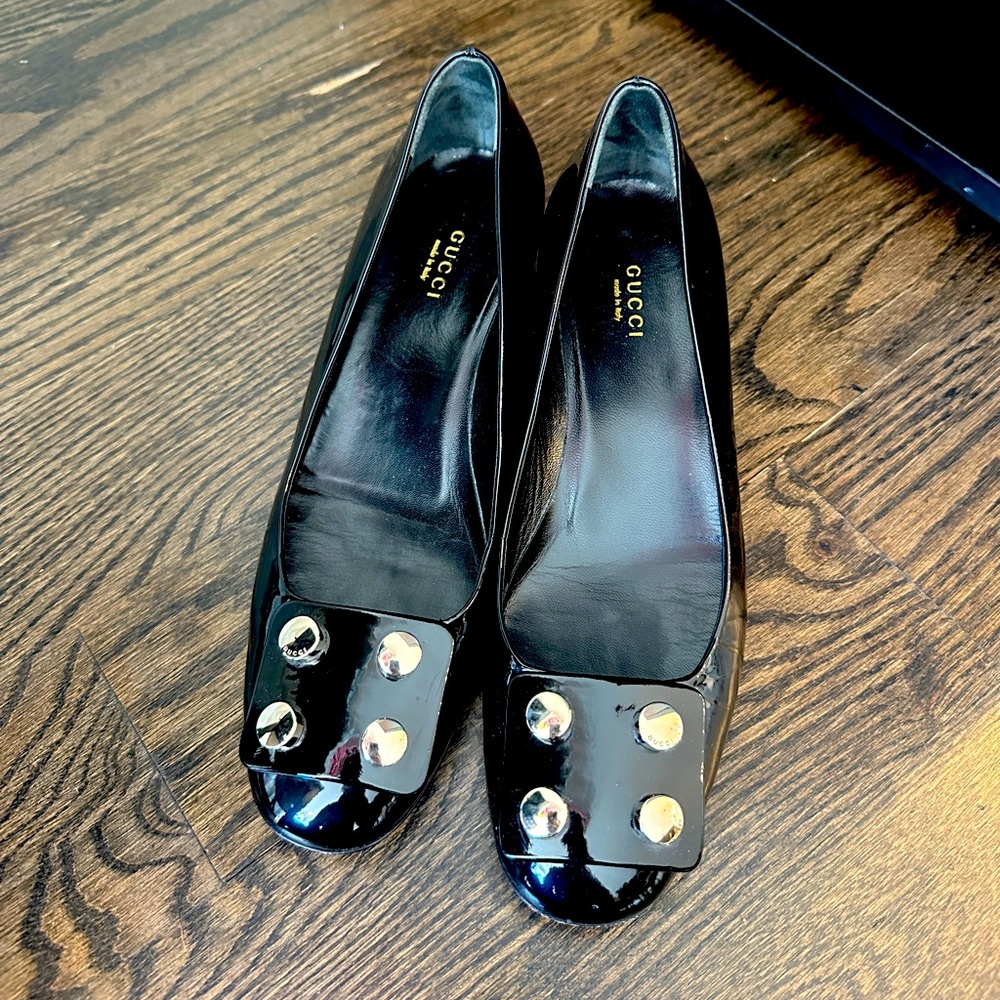 Gucci loafer / mid-heel pump